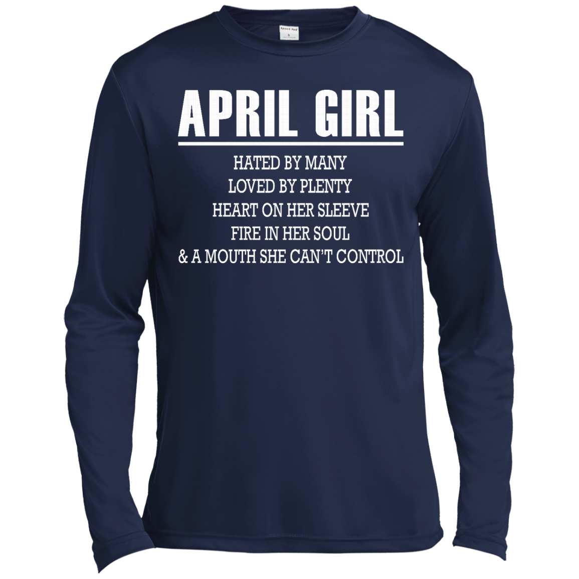April Girl - Hated By Many, Loved By Plenty Heart On Her Sleeve T-Shirt - TeeDragons