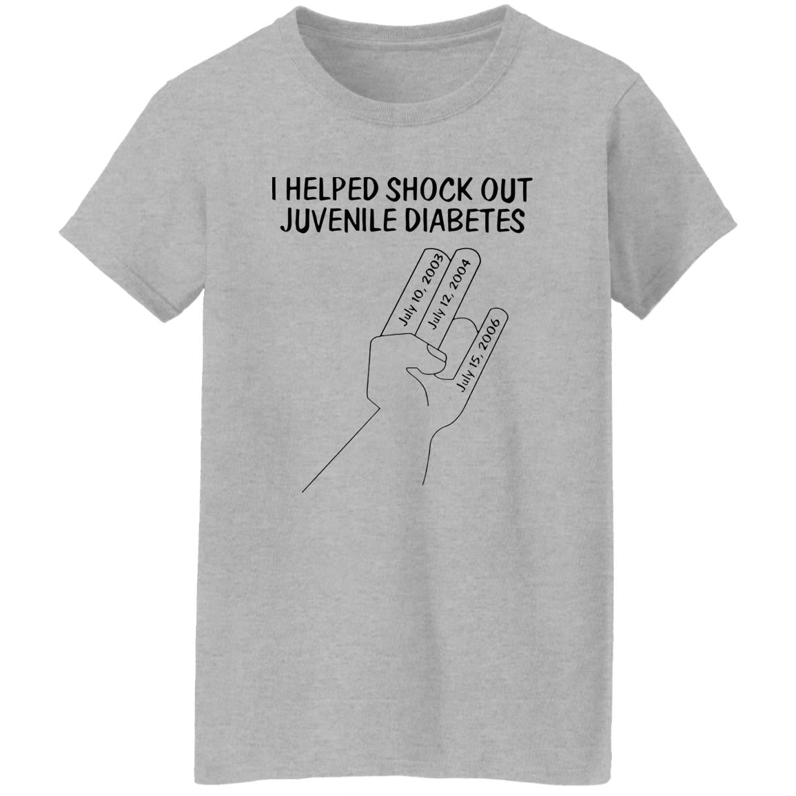 I Helped Shock Out Juvenile Diabetes Shirt