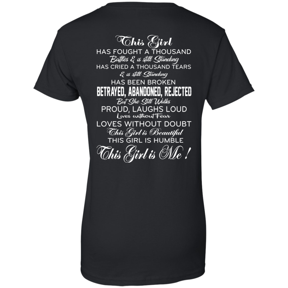 This Girl Is Beautiful, This Girl Is Humble Shirt, Hoodie, Tank - Back Design - TeeDragons