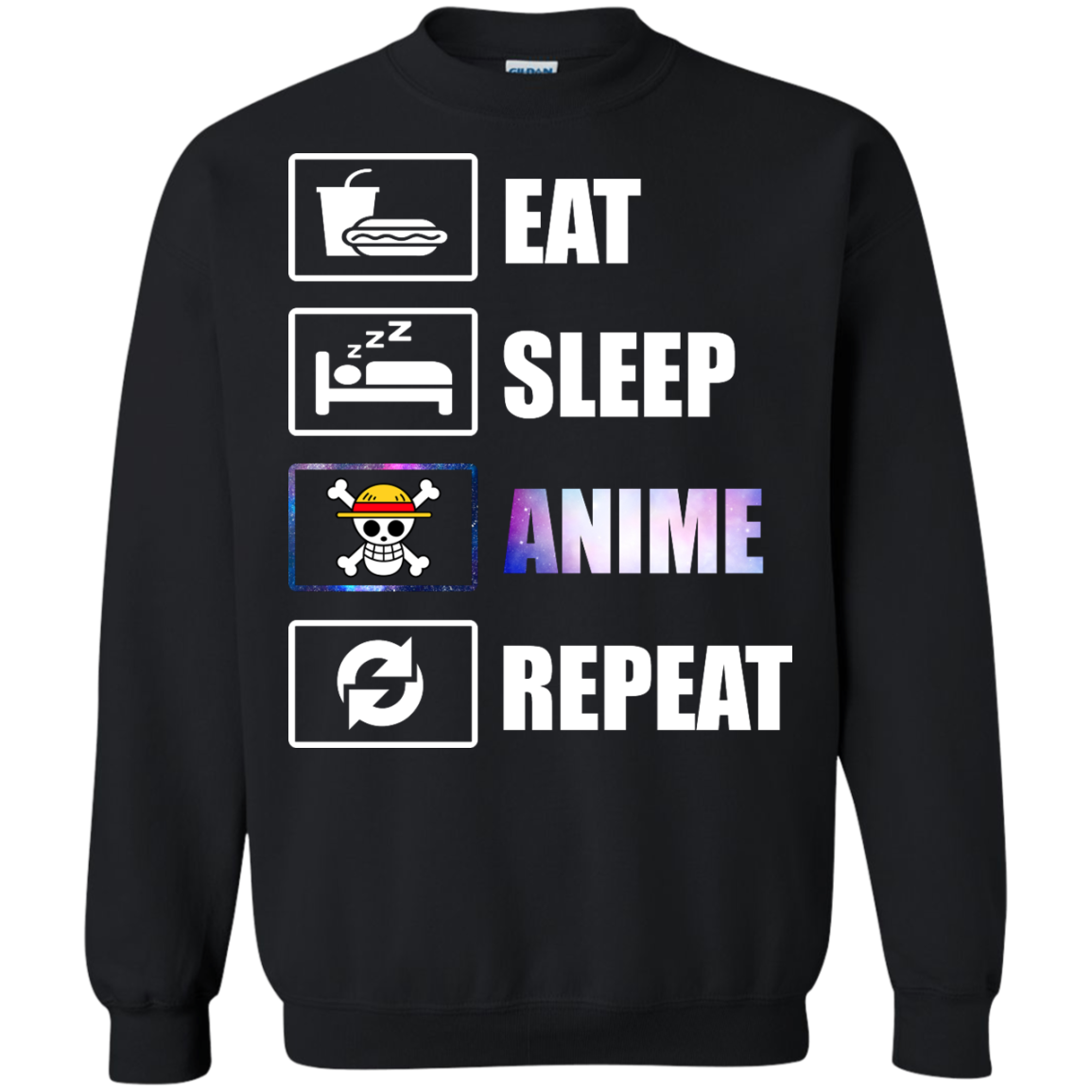 Eat Sleep Anime Repeat Shirt, Hoodie - TeeDragons
