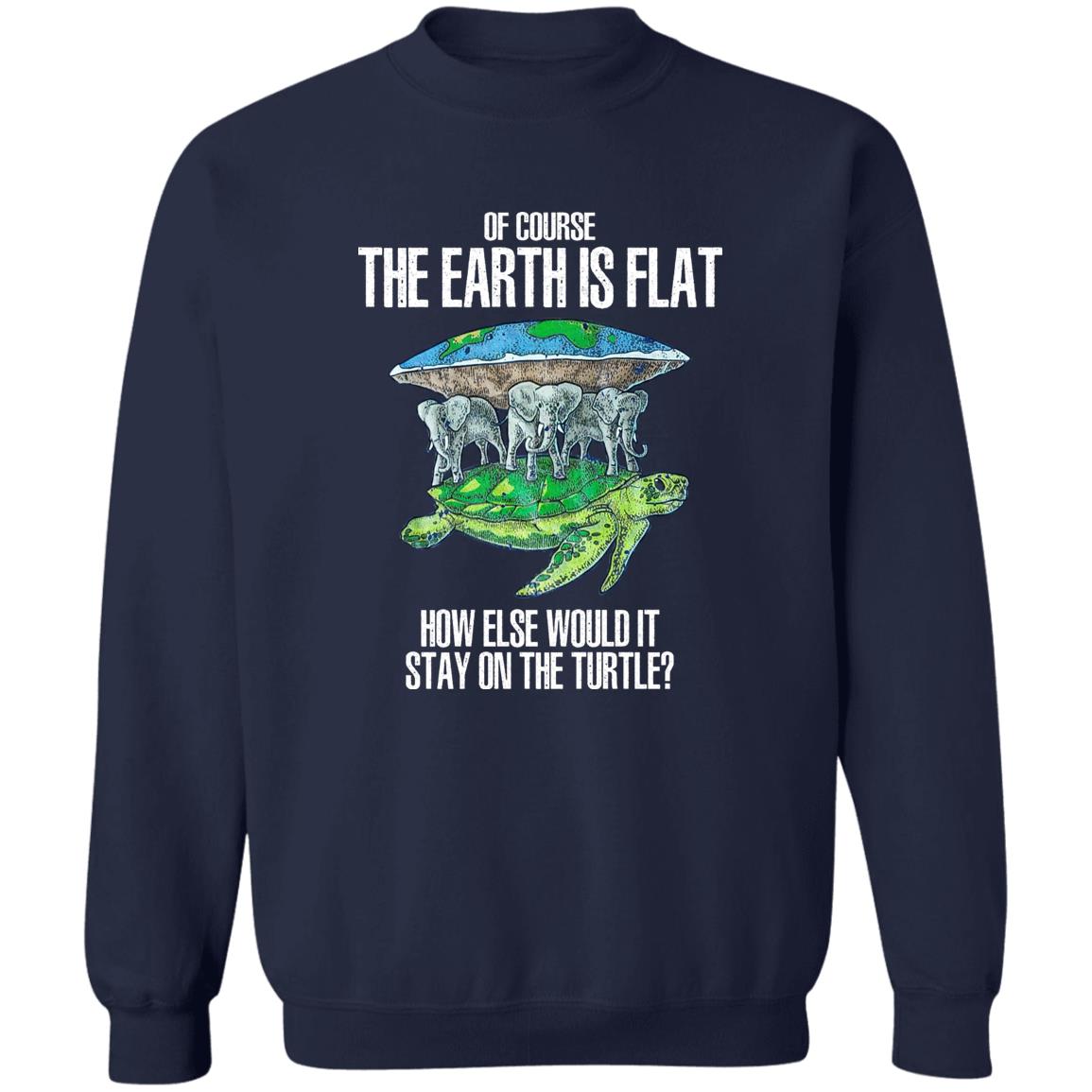 Of Course The Earth Is Flat – How Else Would It Stay On The Turtle Shirt