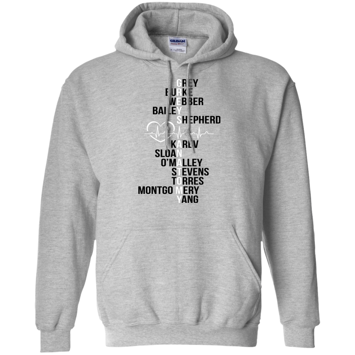 Greys Anatomy - Grey - Burke - Webber - Bailey T-Shirt - TeeDragons