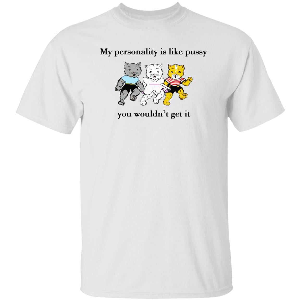 My personality is like pussy you wouldn't get it shirt