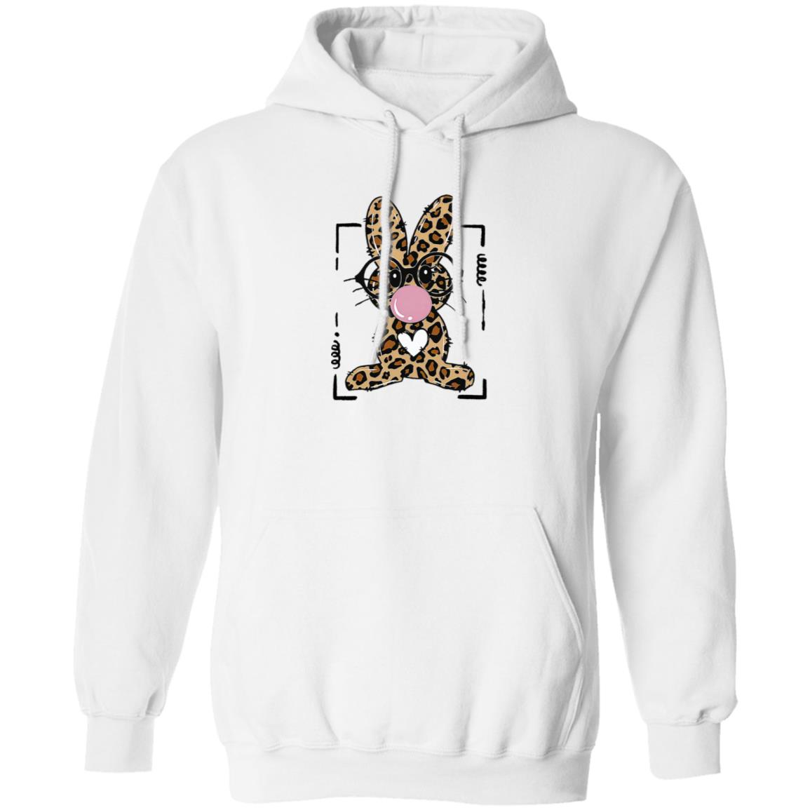 Leopard Rabbit Bunny Blowing Bubble Gum Easter Day Shirt