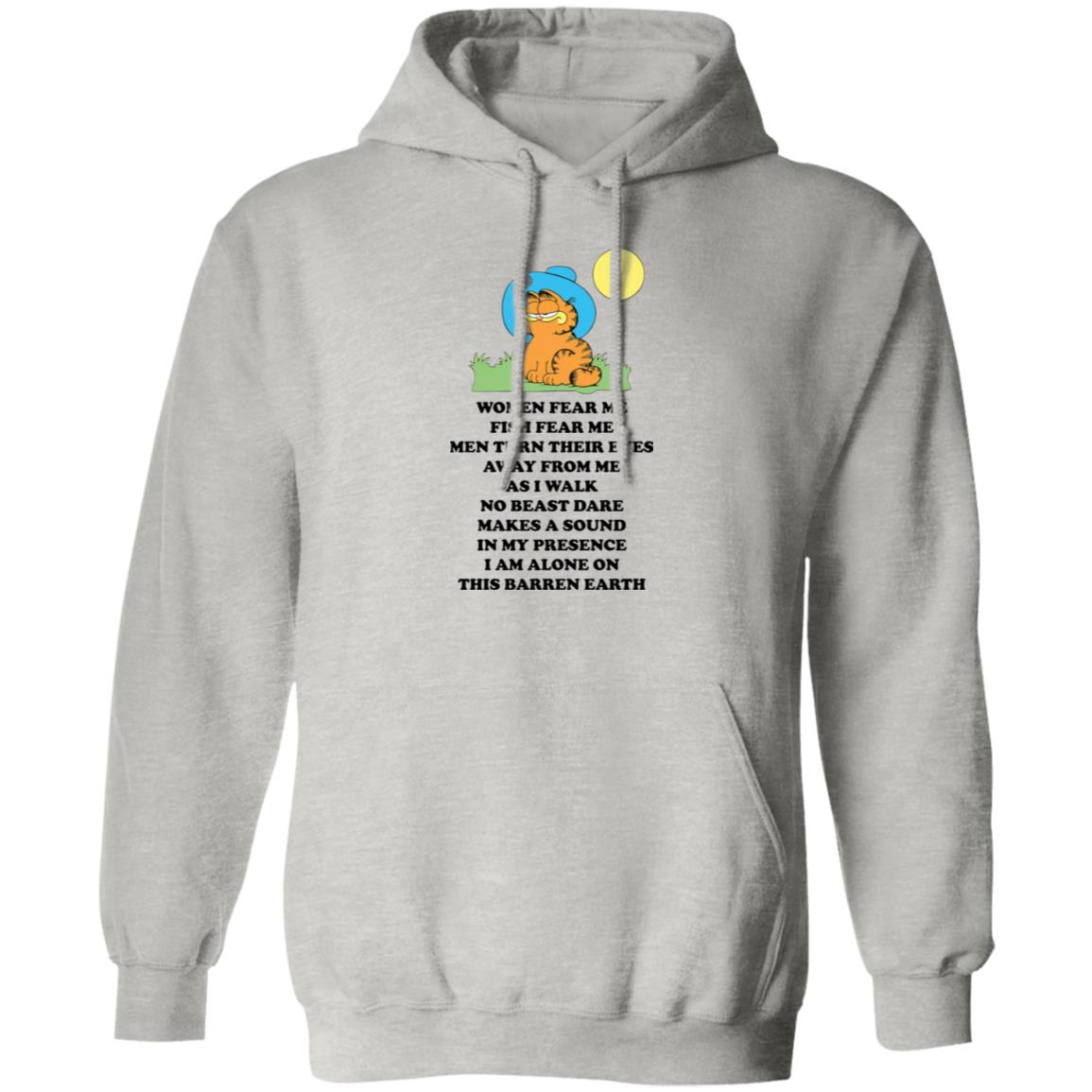 Garfield Women Fear Me Fish Fear Me Men Turn Their Eyes Shirt