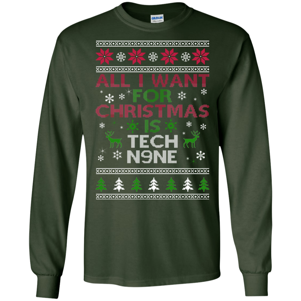 All I Want For Christmas Is Tech N9NE Christmas Sweater - TeeDragons
