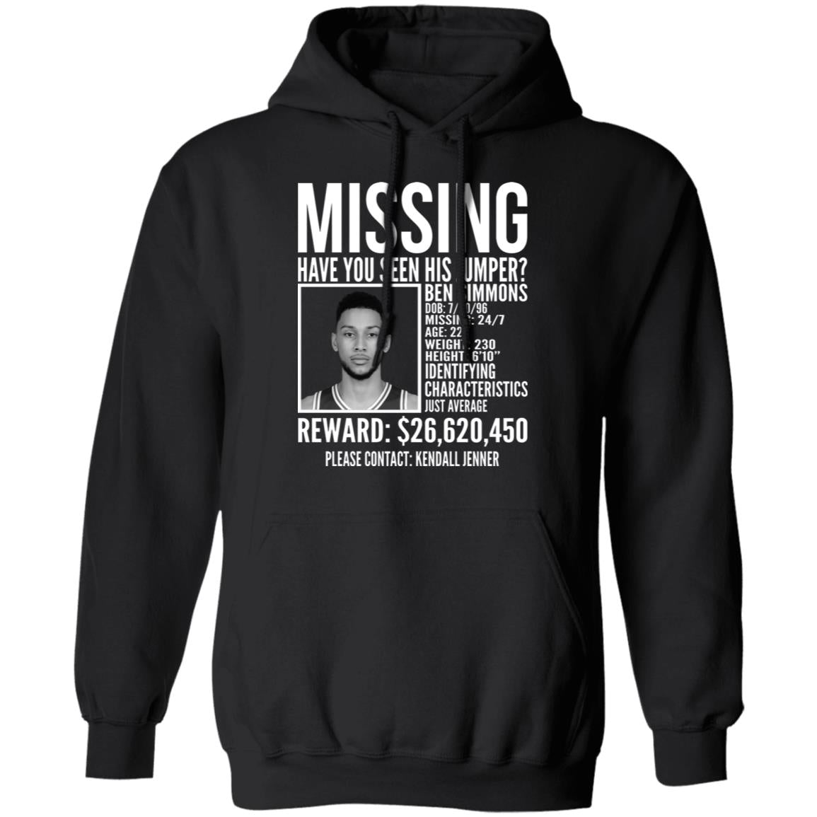 Ben Simmons missing shirt