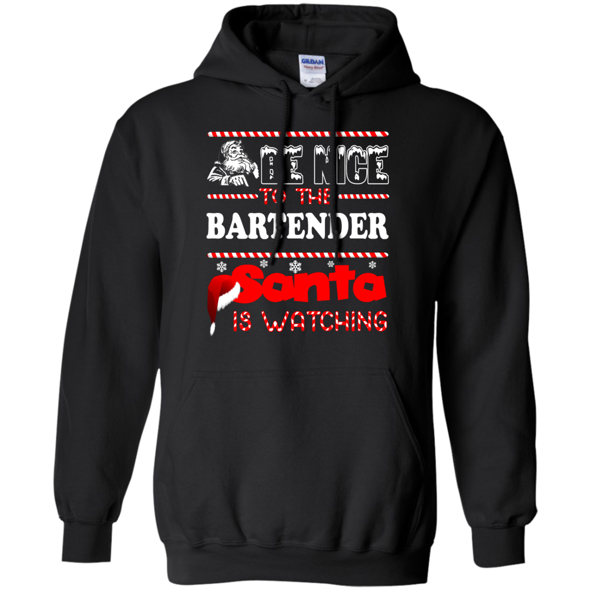 Be Nice To The Bartender Santa Is Watching Shirt, Hoodie, Tank - TeeDragons