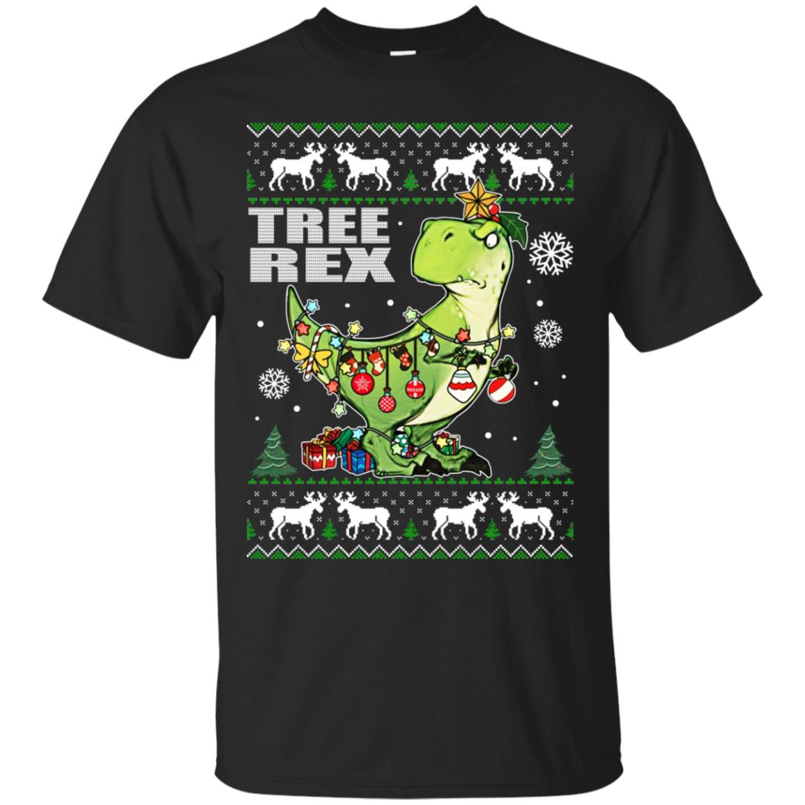 Tree Rex Ugly Christmas Sweater - TeeDragons