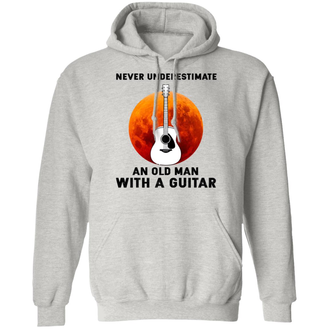 Never Underestimate An Old Man With A Guitar Shirt - TeeDragons