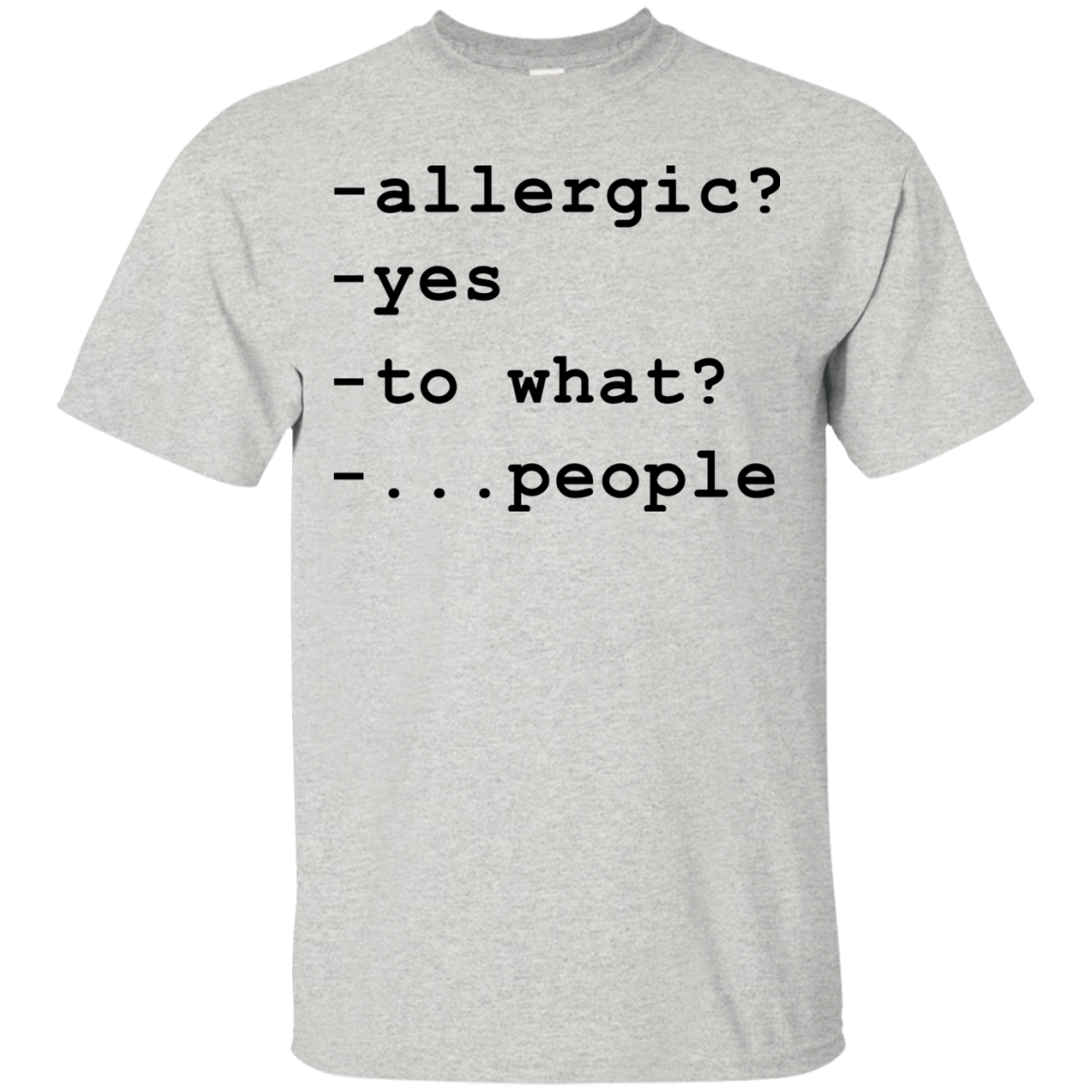Allergic Shirt, Hoodie, Tank - TeeDragons