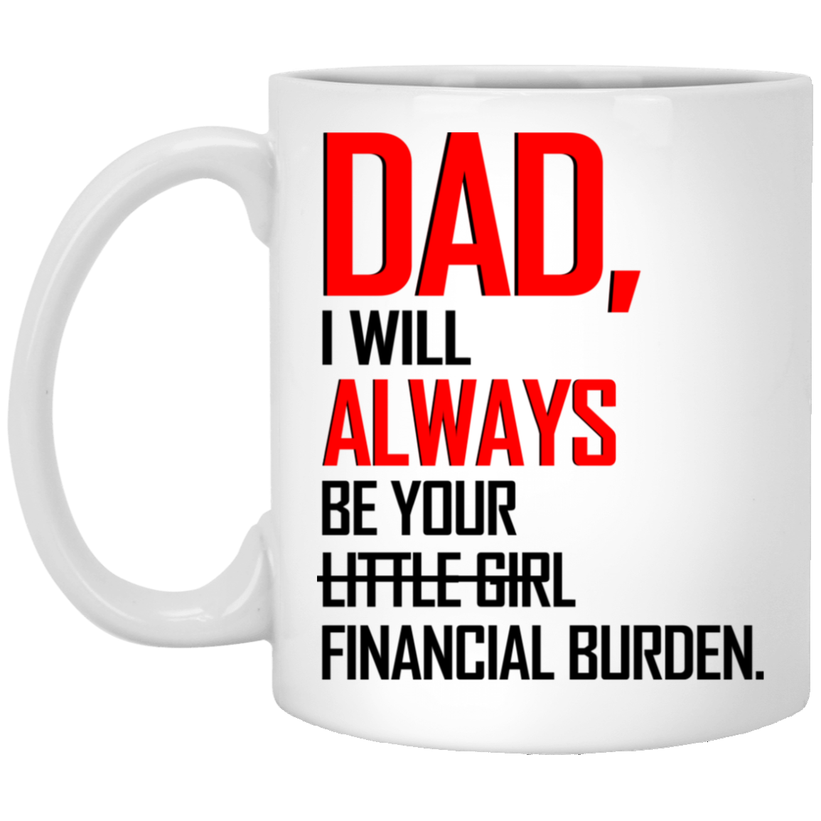 Dad I Will Always Be Your Financial Burden Mugs