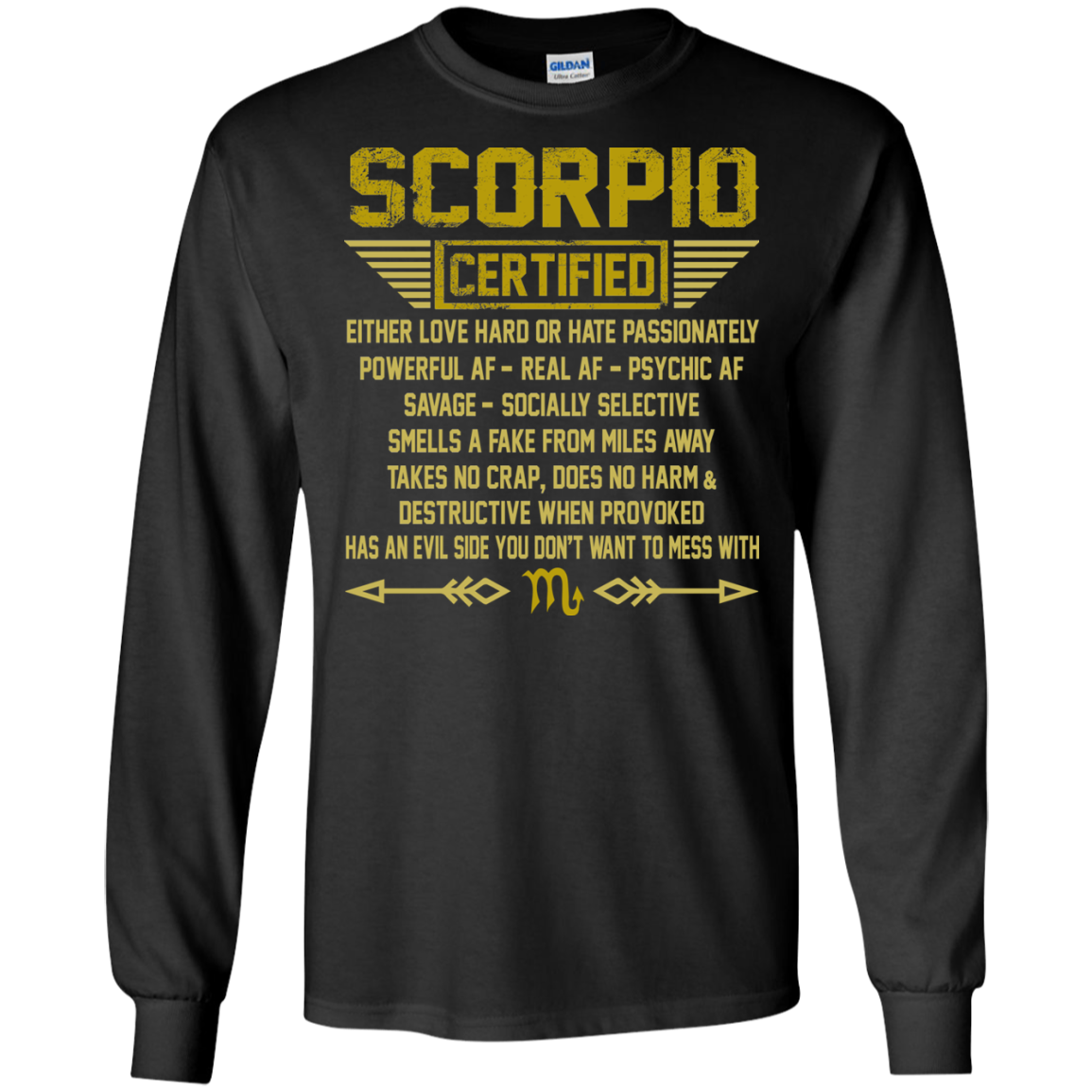 Scorpio Certified - Either Love Hard Or Hate Passionately Shirt, Hoodie, Tank - TeeDragons