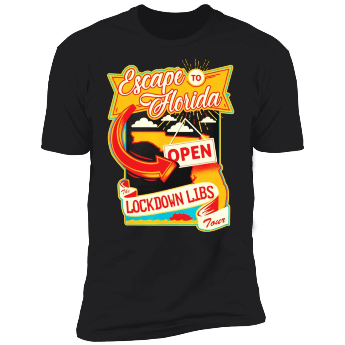 Desantis Escape To Florida Open Lockdown Libs Tour Shirt