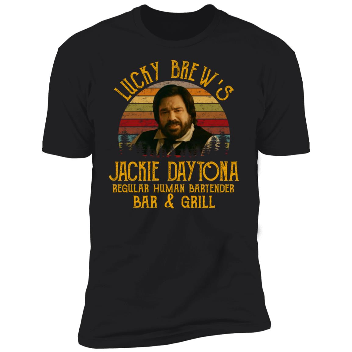 Lucky Brew’s Jackie Daytona Regular Human Bartender Shirt