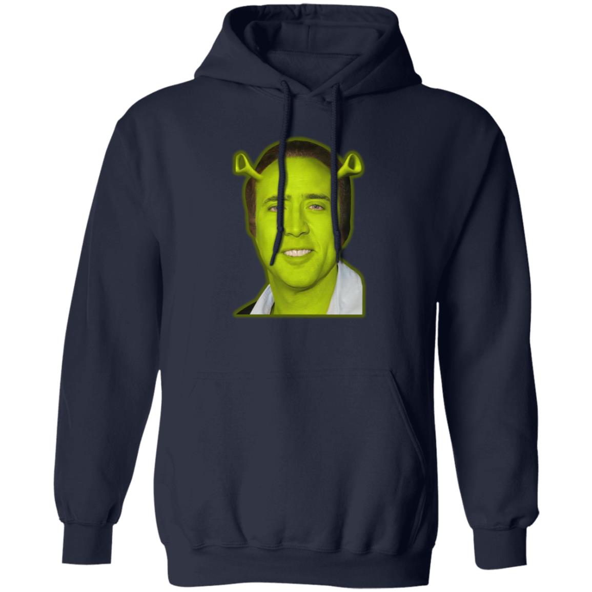 Shrek And Nicolas Cage Face Shirt