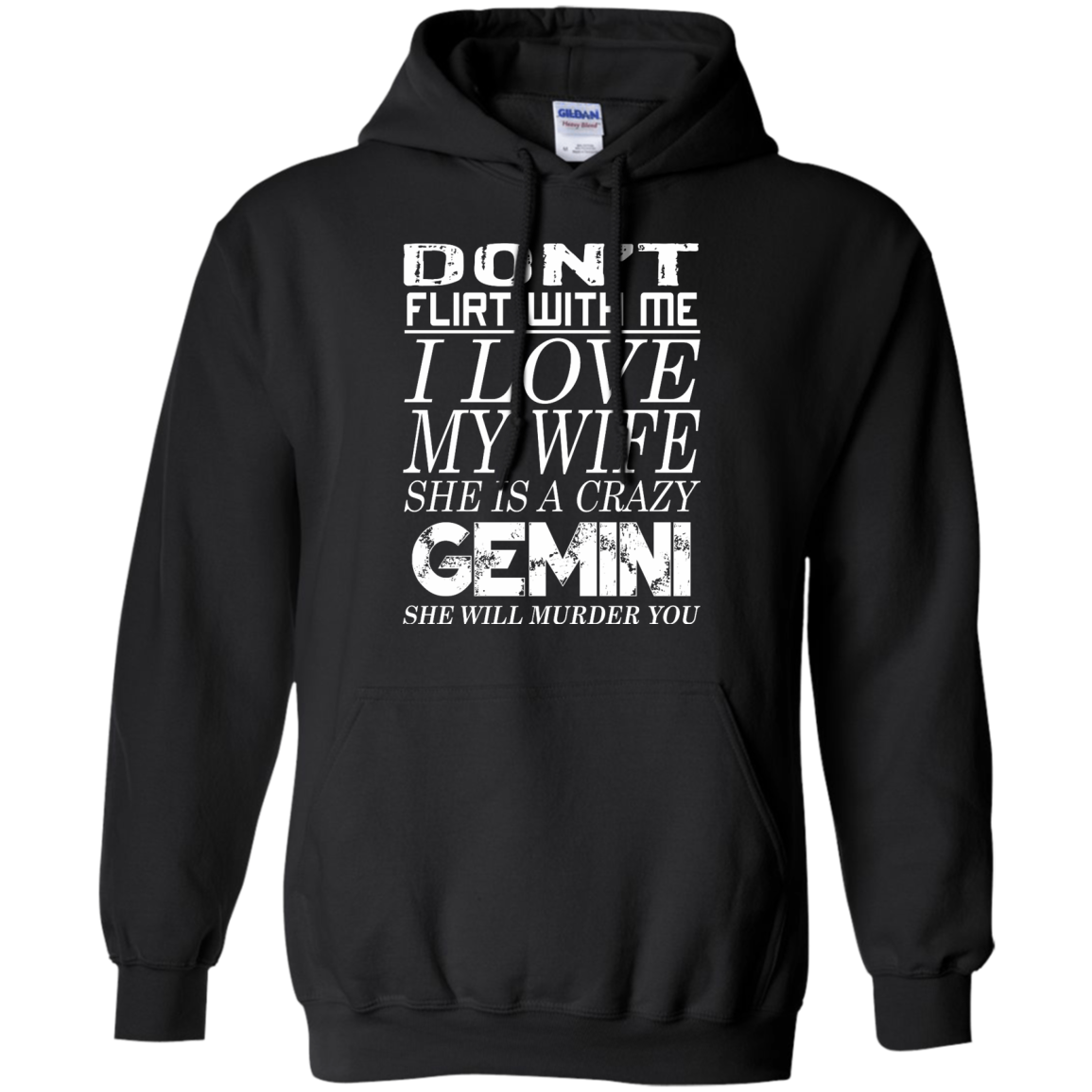Don't Flirt With Me I Love My Wife She Is A Crazy Gemini Shirt - TeeDragons