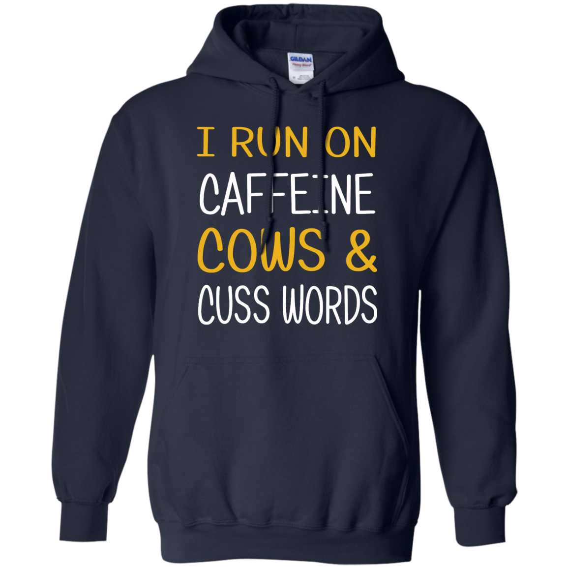 I Run On Caffeine Cows & Cuss Words Shirt, Hoodie, Tank - TeeDragons