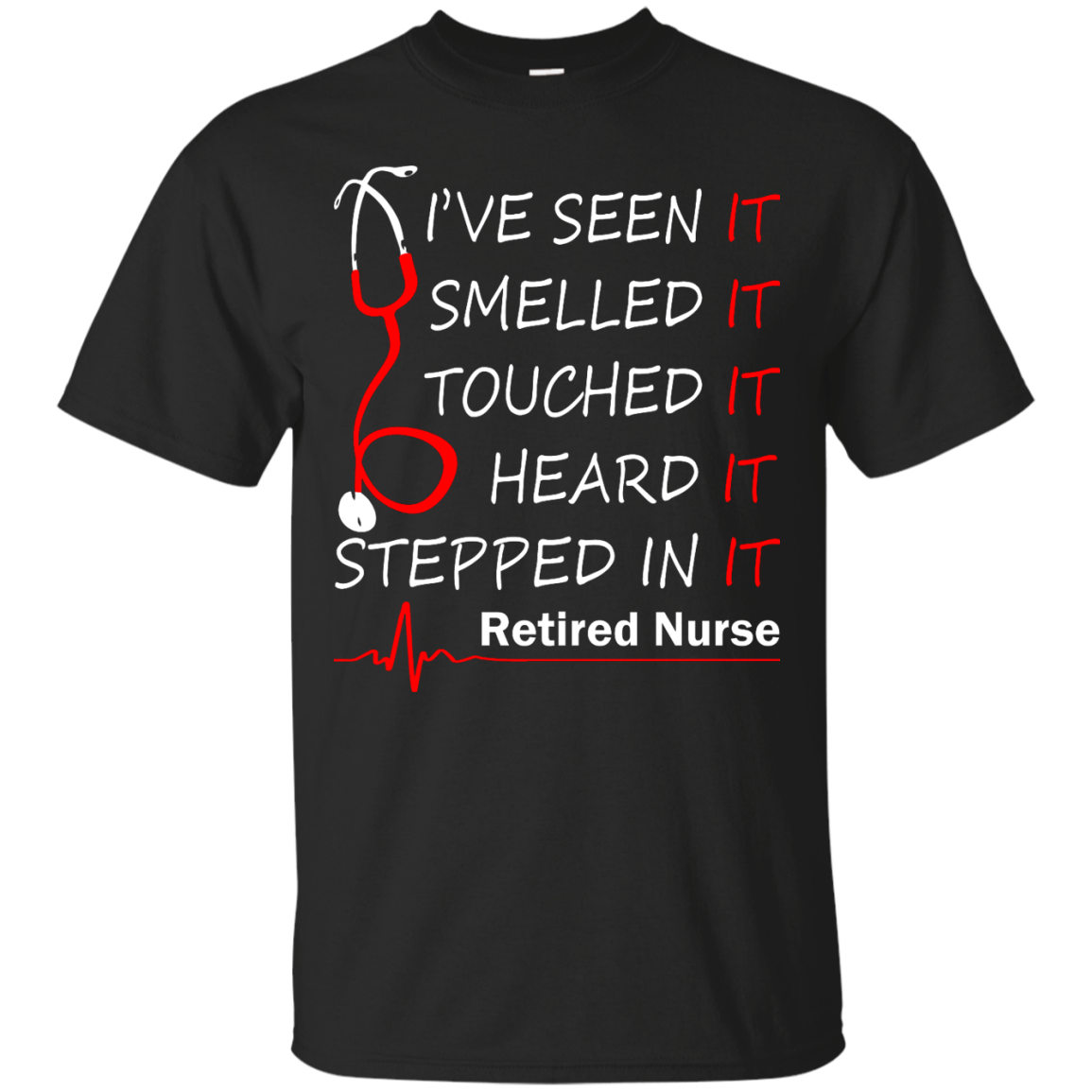 Retired Nurse - I've Seen It, Smelled It, Touched It, Heard It, Stepped It Shirt - TeeDragons