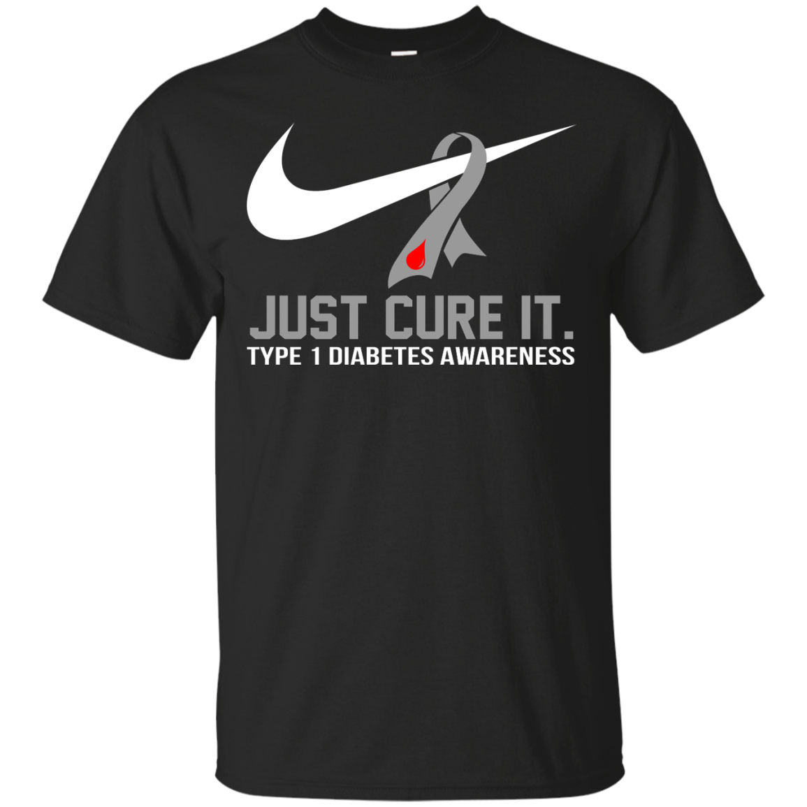 Just Cure It - Type 1 Diabetes Awareness Shirt, Hoodie, Tank - TeeDragons