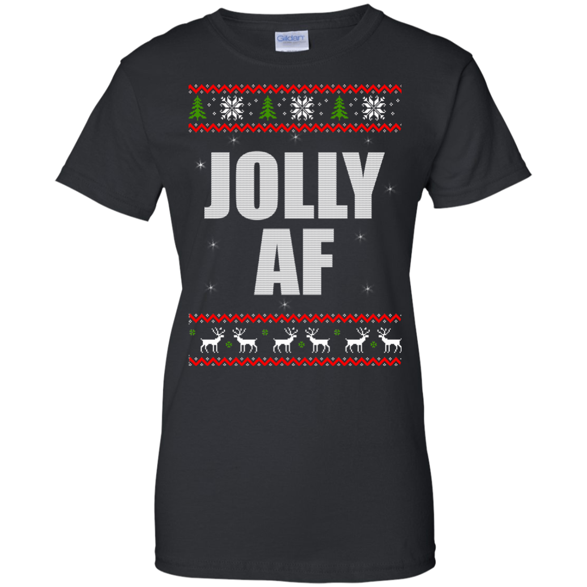 Jolly AF Christmas Sweater, Hoodie - TeeDragons