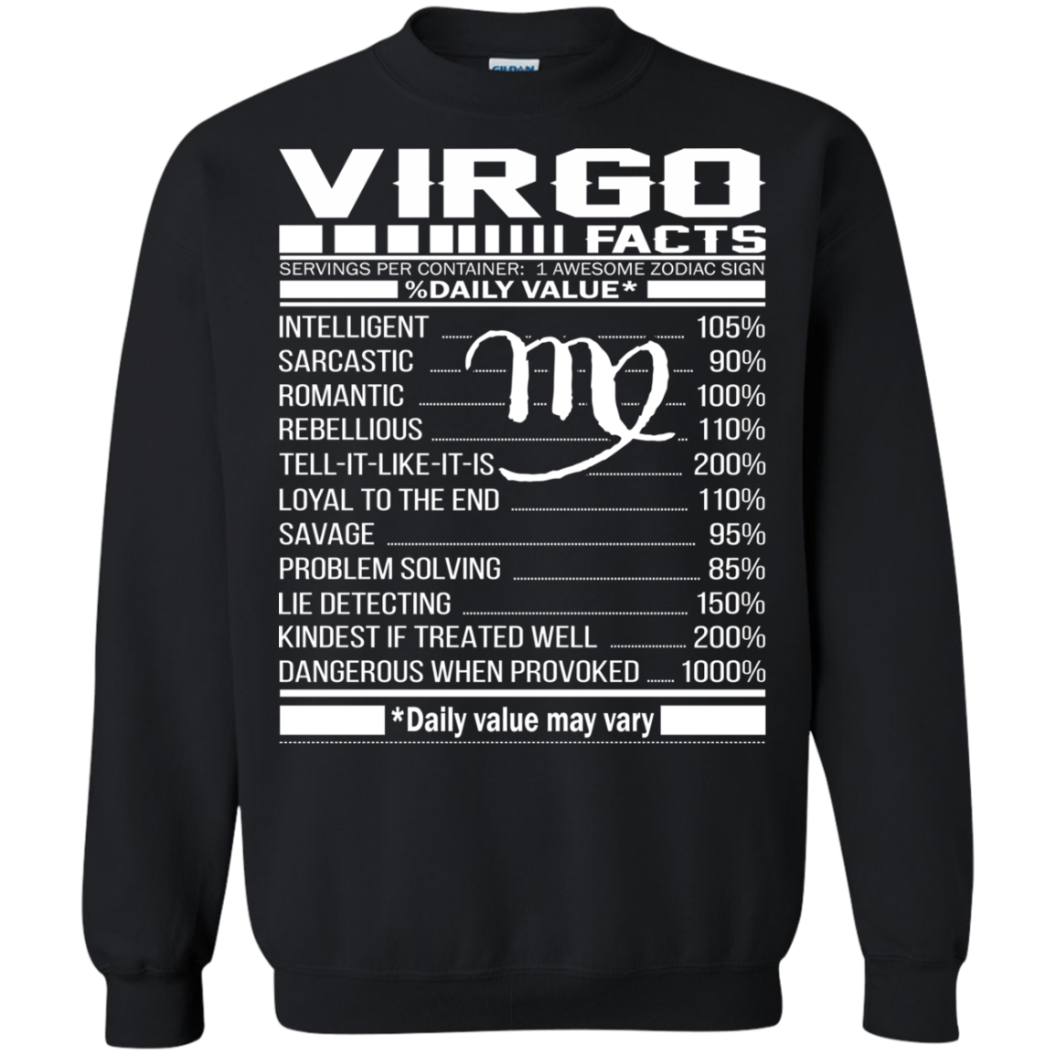 Virgo Facts - Awesome Zodiac Sign - %Daily Value Shirt, Hoodie, Tank - TeeDragons