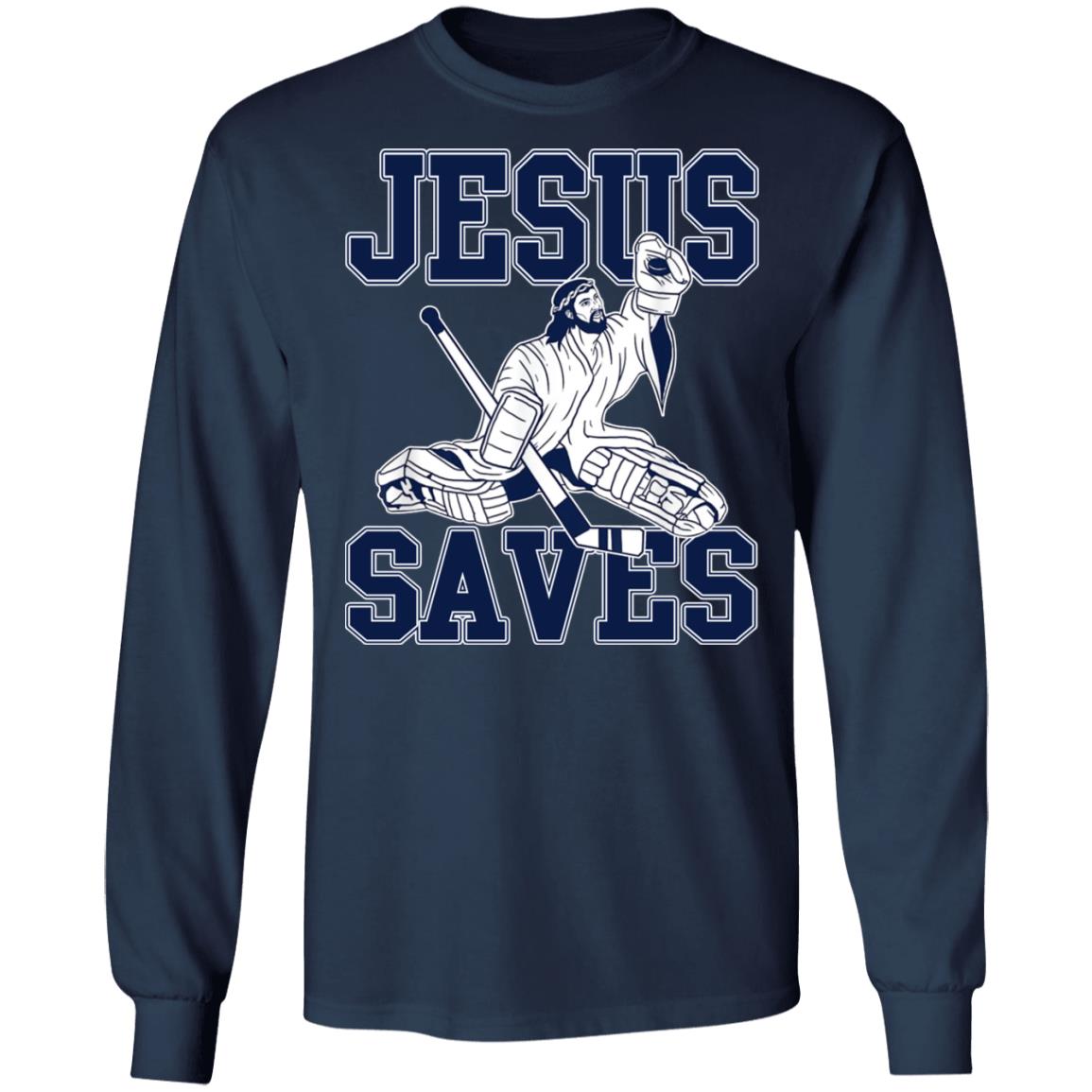Jesus Saves Hockey Shirt