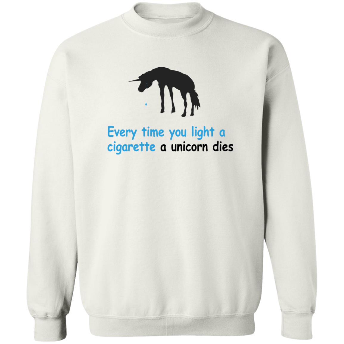 Every Time You Light A Cigarette A Unicorn Dies Shirt