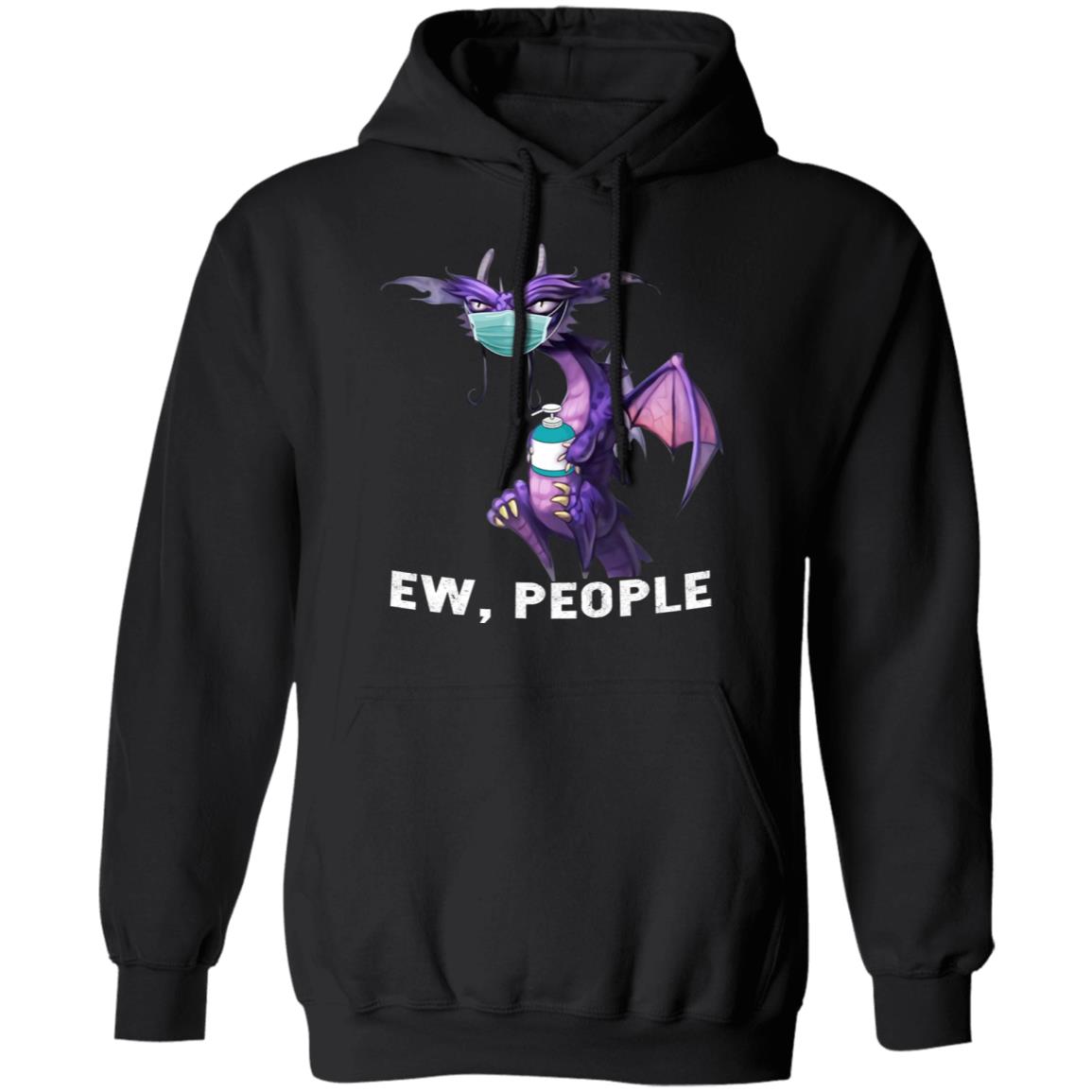 Grumpy Dragon - Ew People Shirt - TeeDragons