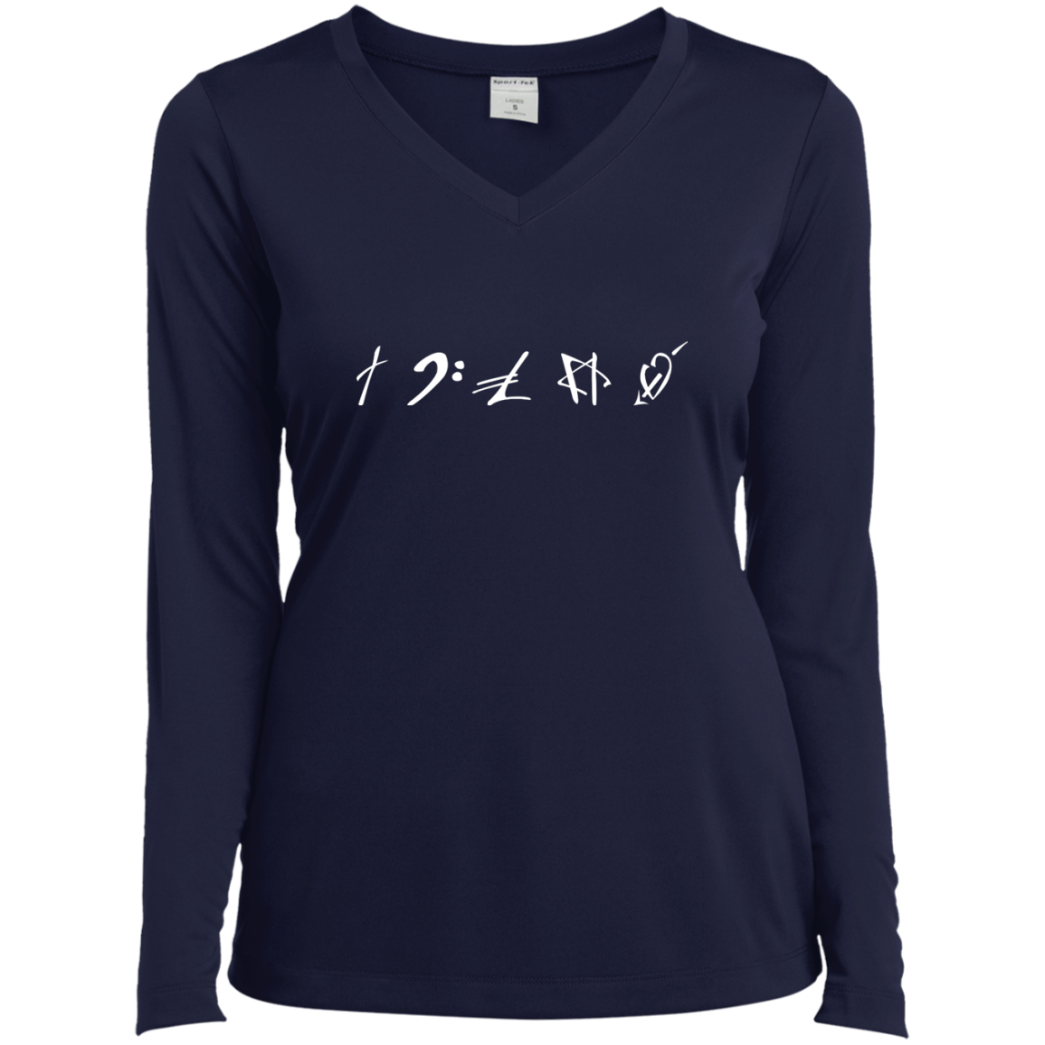 The symbols stand for Faith, Music, Money, Religion and Love Vneck Tee - TeeDragons