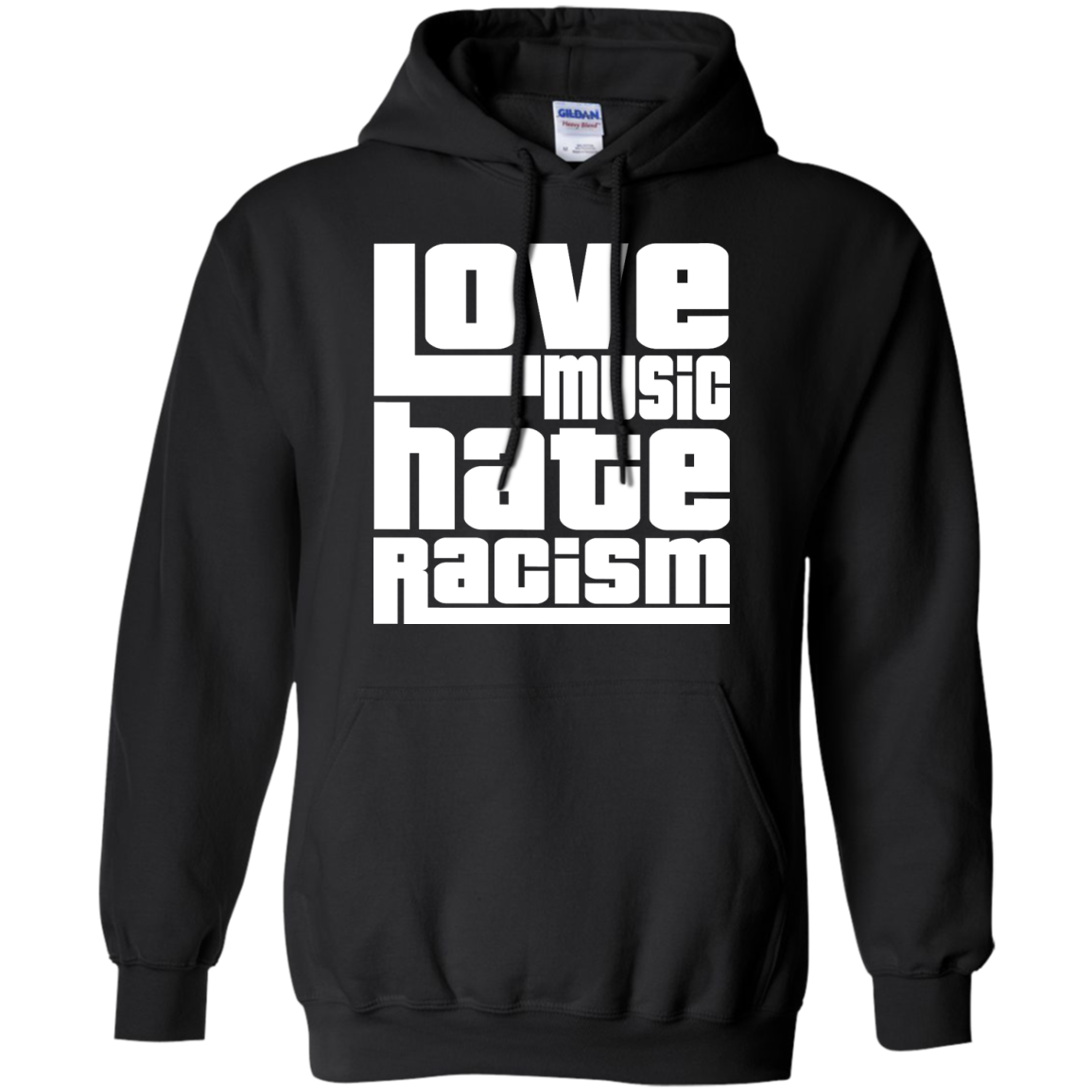Love Music Hate Racism Shirt, Hoodie, Tank - TeeDragons