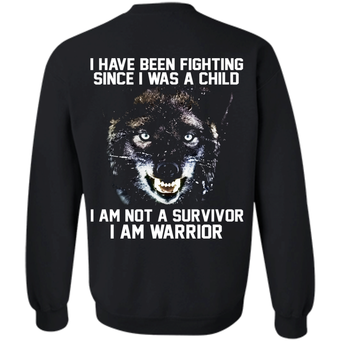 I Am Not A Survivor - I Am Warrior Shirt - Back Design - TeeDragons
