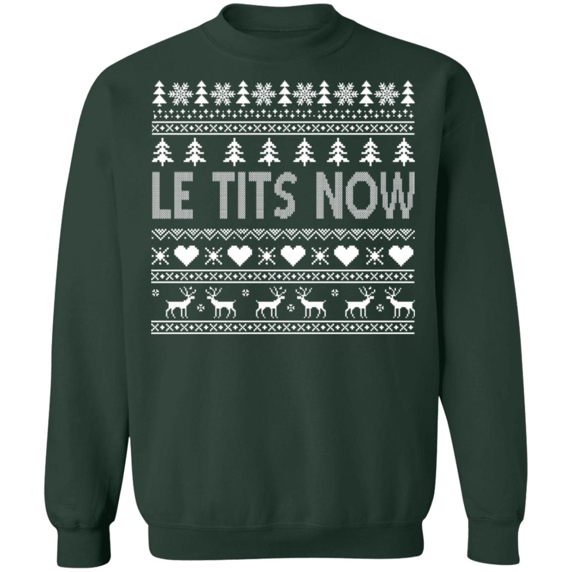 Le Tits Now Christmas Sweater