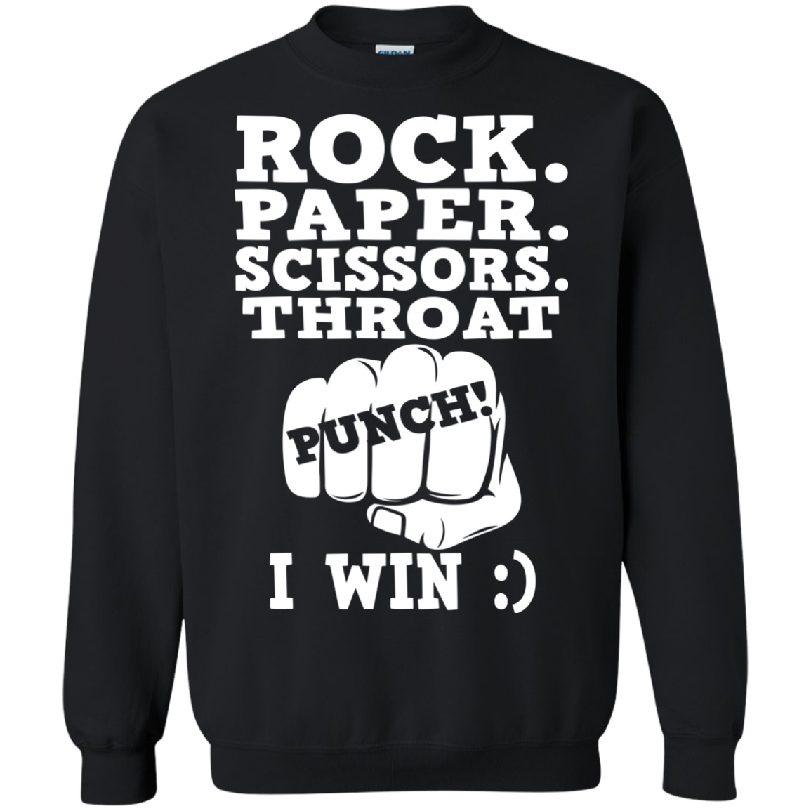 Rock Paper Scissors Throat Punch I Win Shirt, Hoodie - TeeDragons