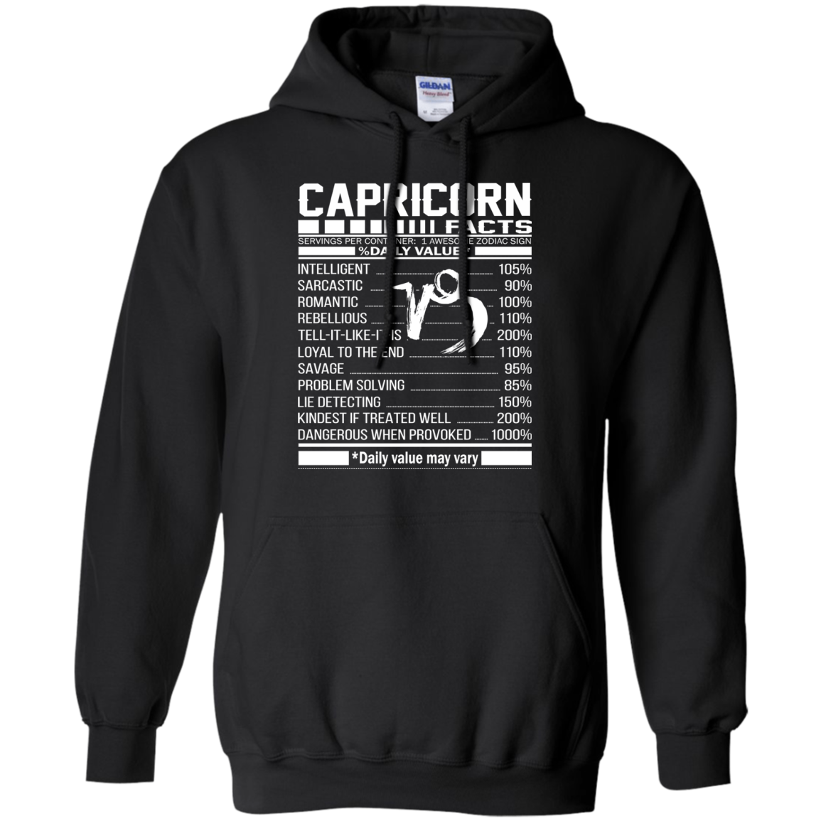 Capricorn Facts - Awesome Zodiac Sign - %Daily Value Shirt, Hoodie, Tank - TeeDragons