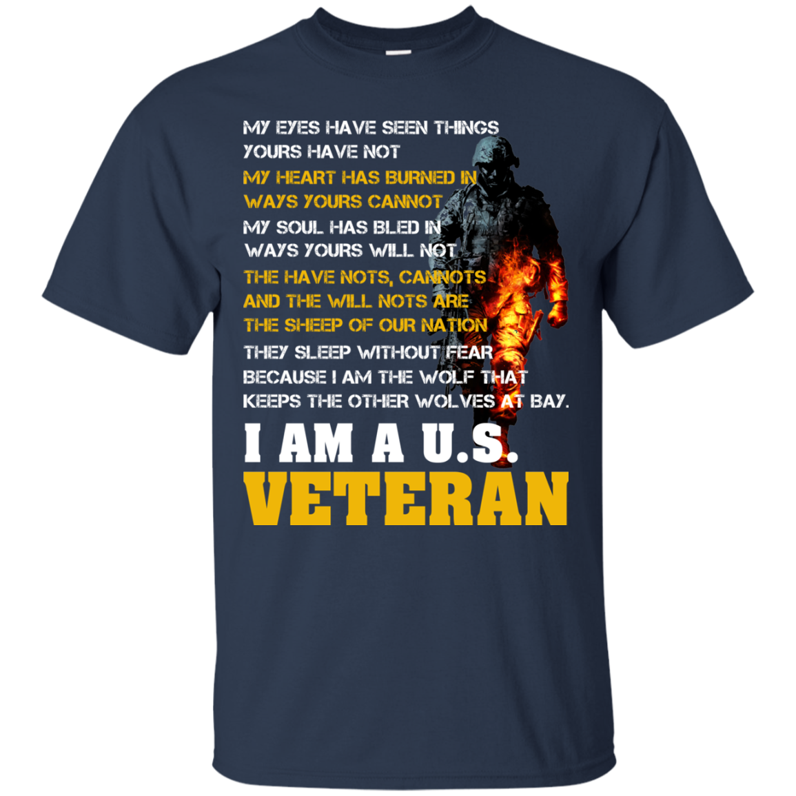 My Eyes Have Seen Things - I Am A U.S Veteran T-Shirt - TeeDragons