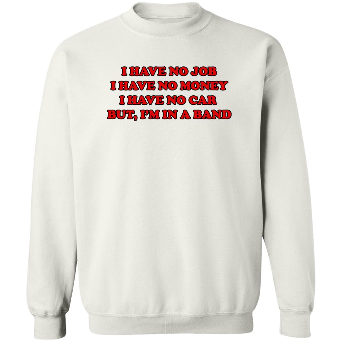 I Have No Job I Have No Money I Have No Car But I’m In A Band Shirt