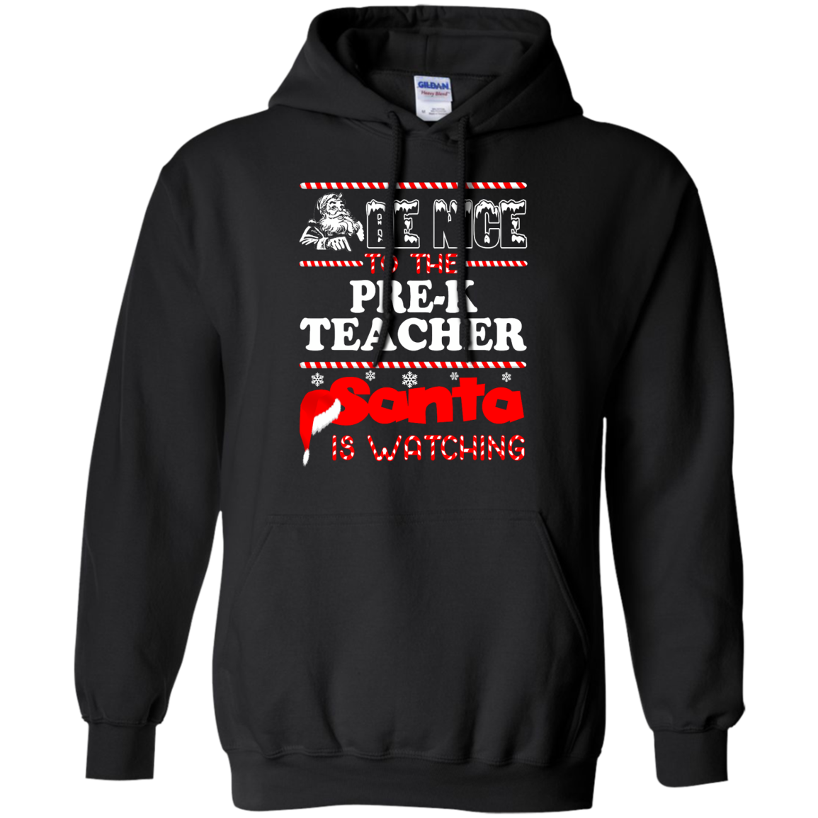 Be Nice To The Pre-K Teacher Santa Is Watching Shirt, Hoodie, Tank - TeeDragons