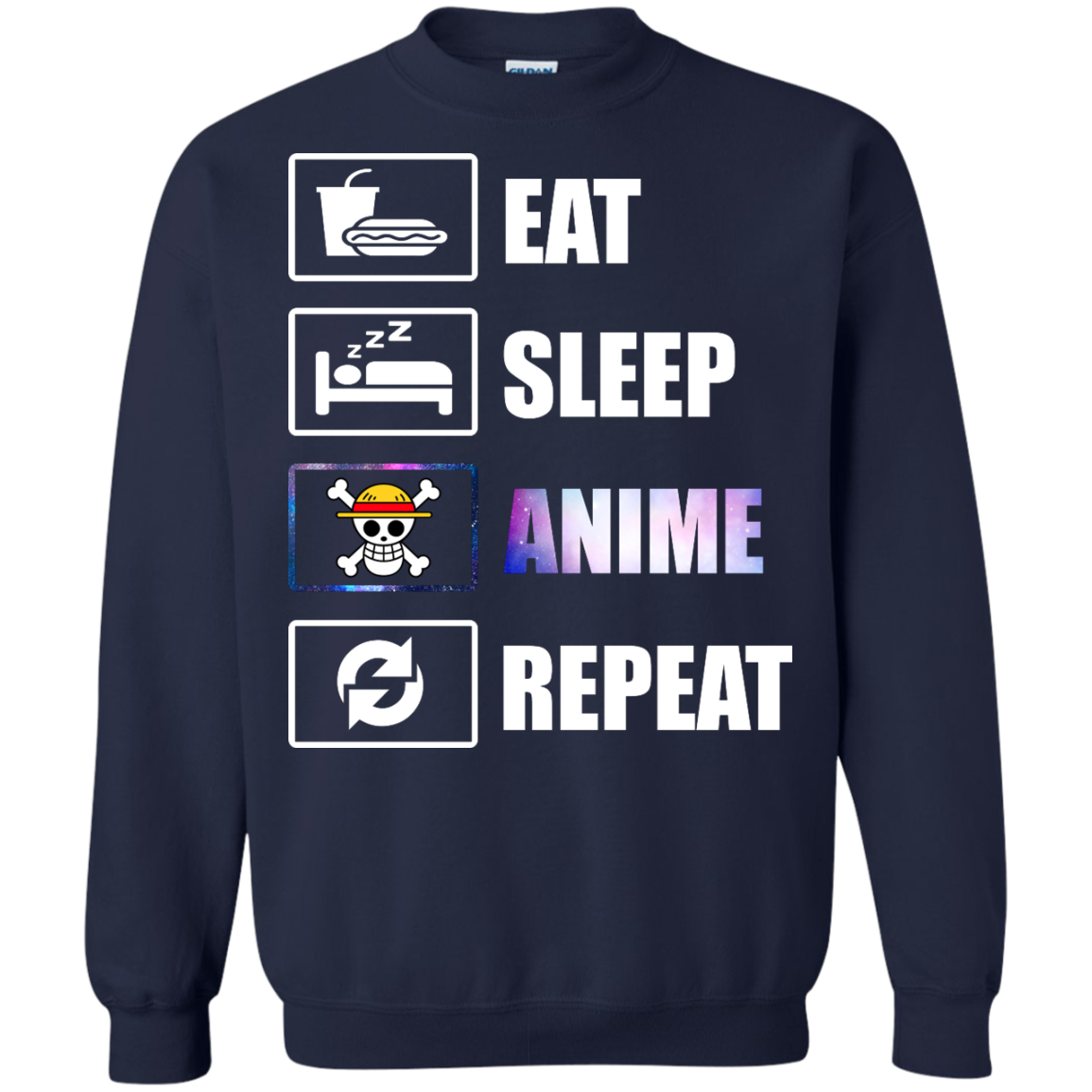 Eat Sleep Anime Repeat Shirt, Hoodie - TeeDragons
