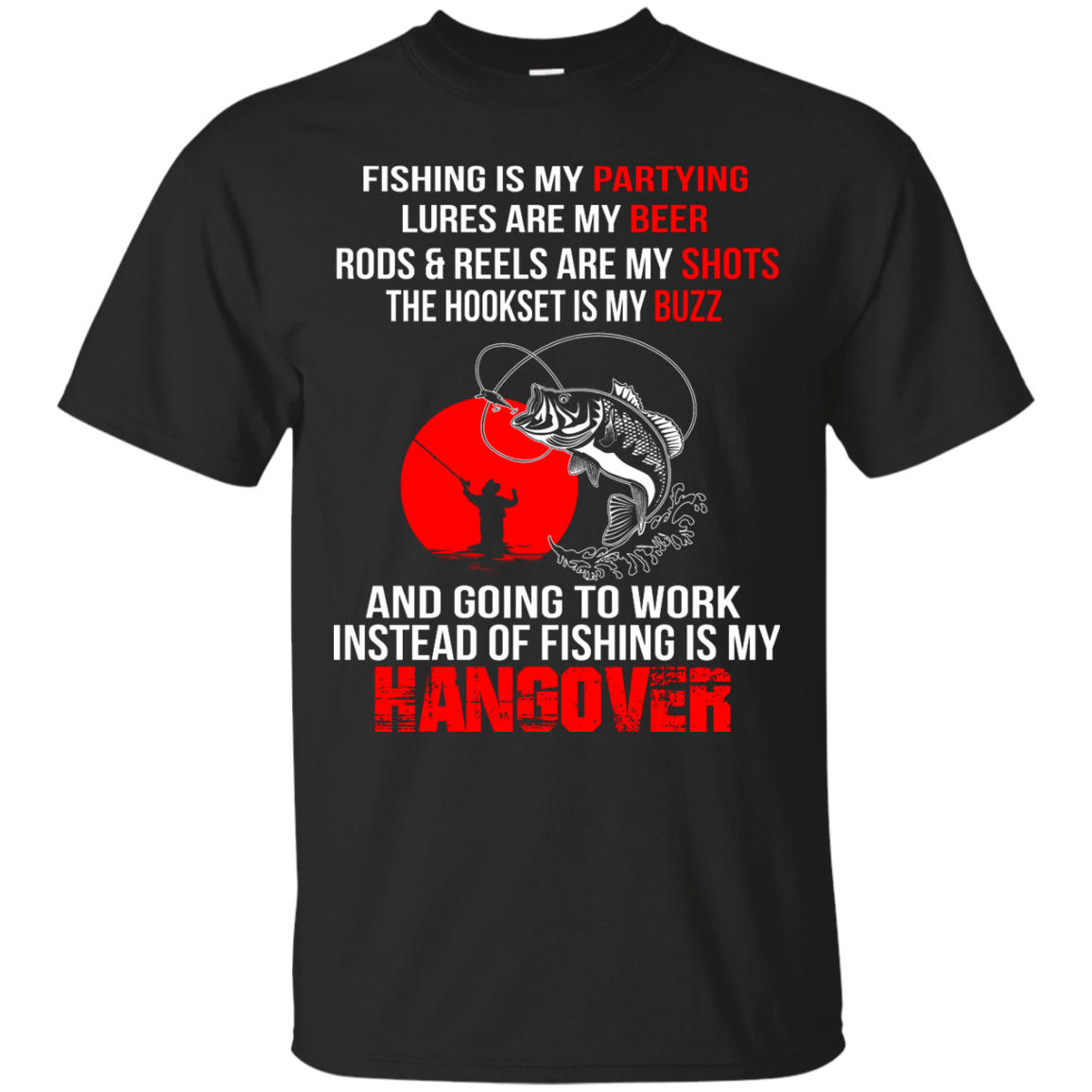 Fishing Is My Hangover Shirt, Hoodie, Tank - TeeDragons