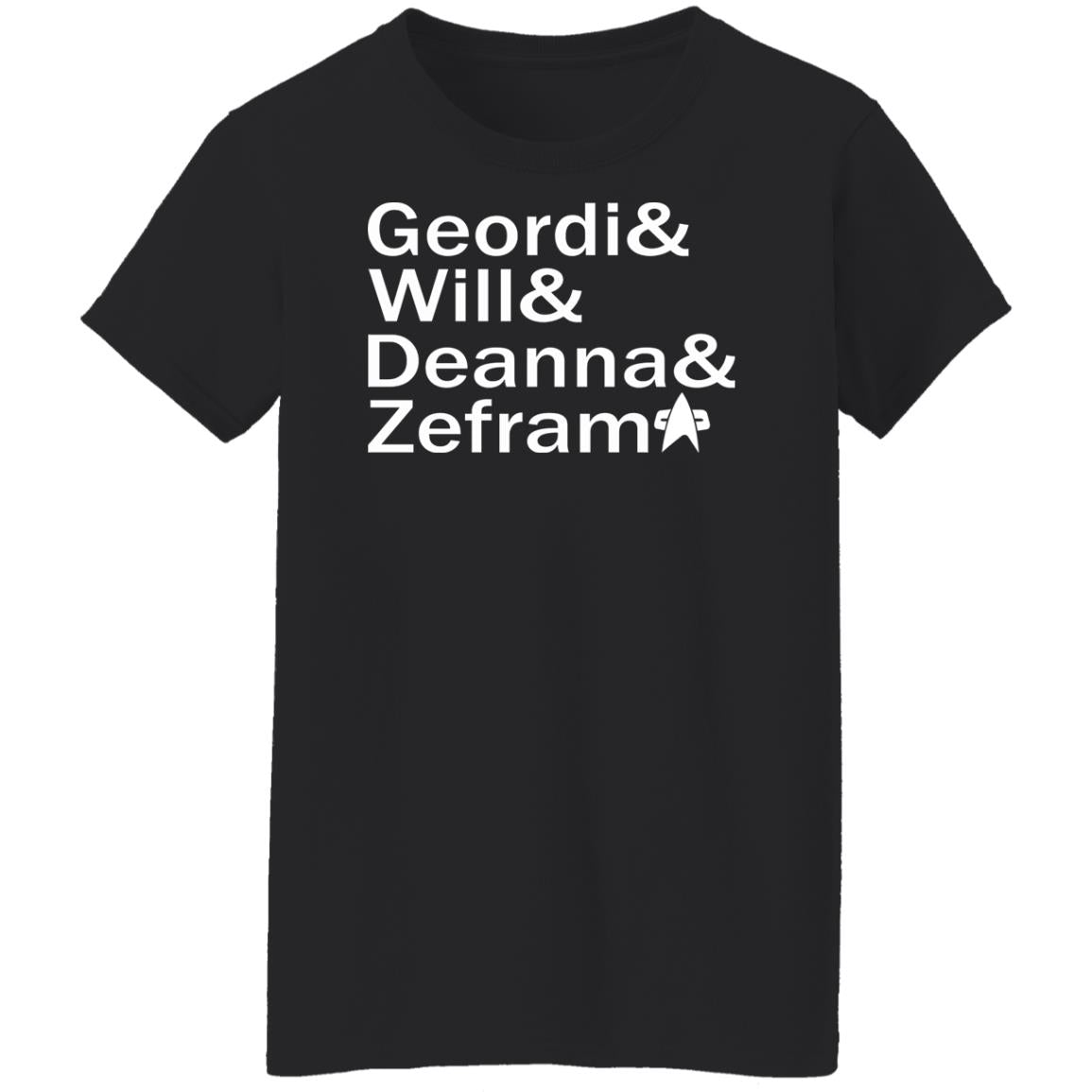 Geordi And Will And Deanna And Zefram Shirt