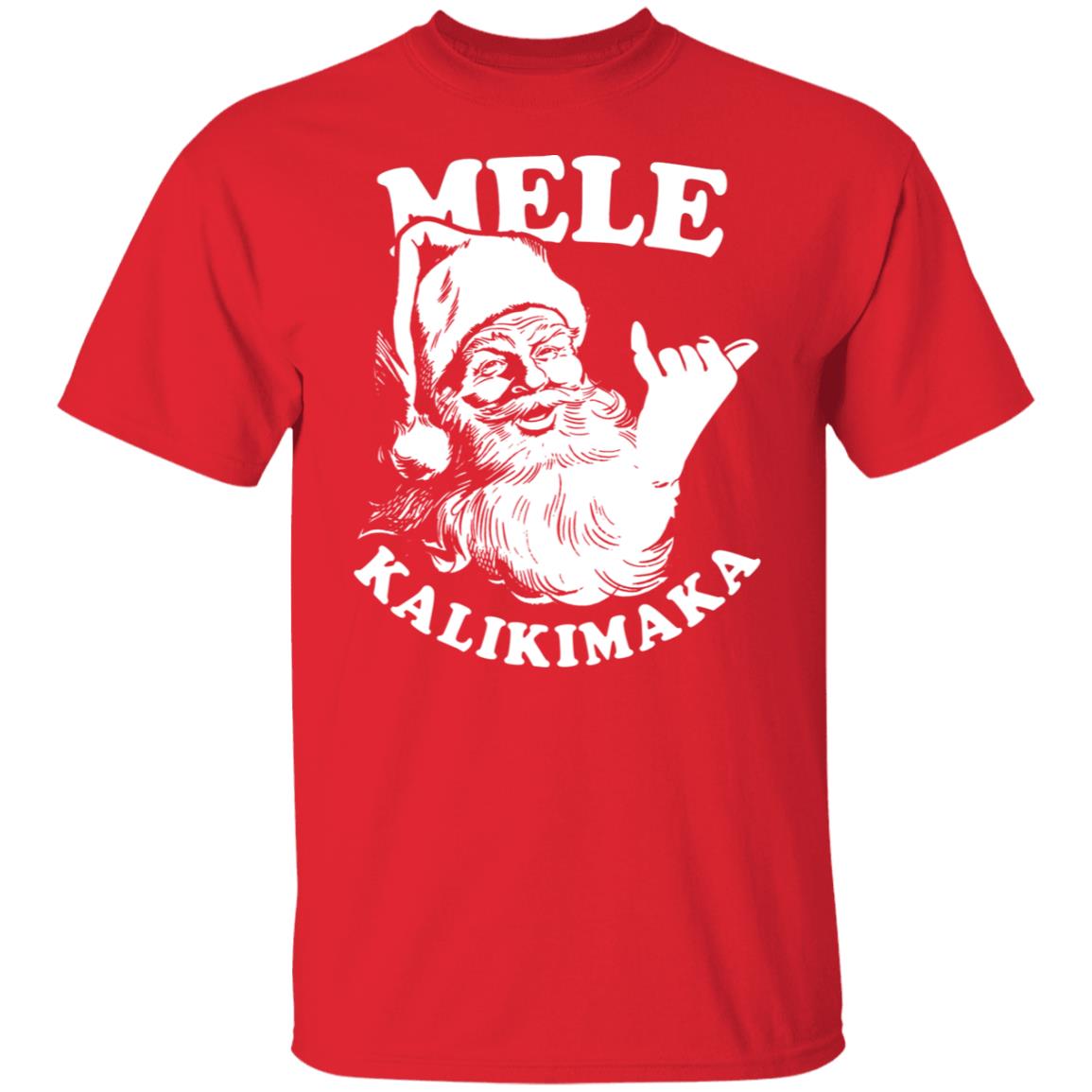 Mele Kalikimaka Santa Christmas Shirt