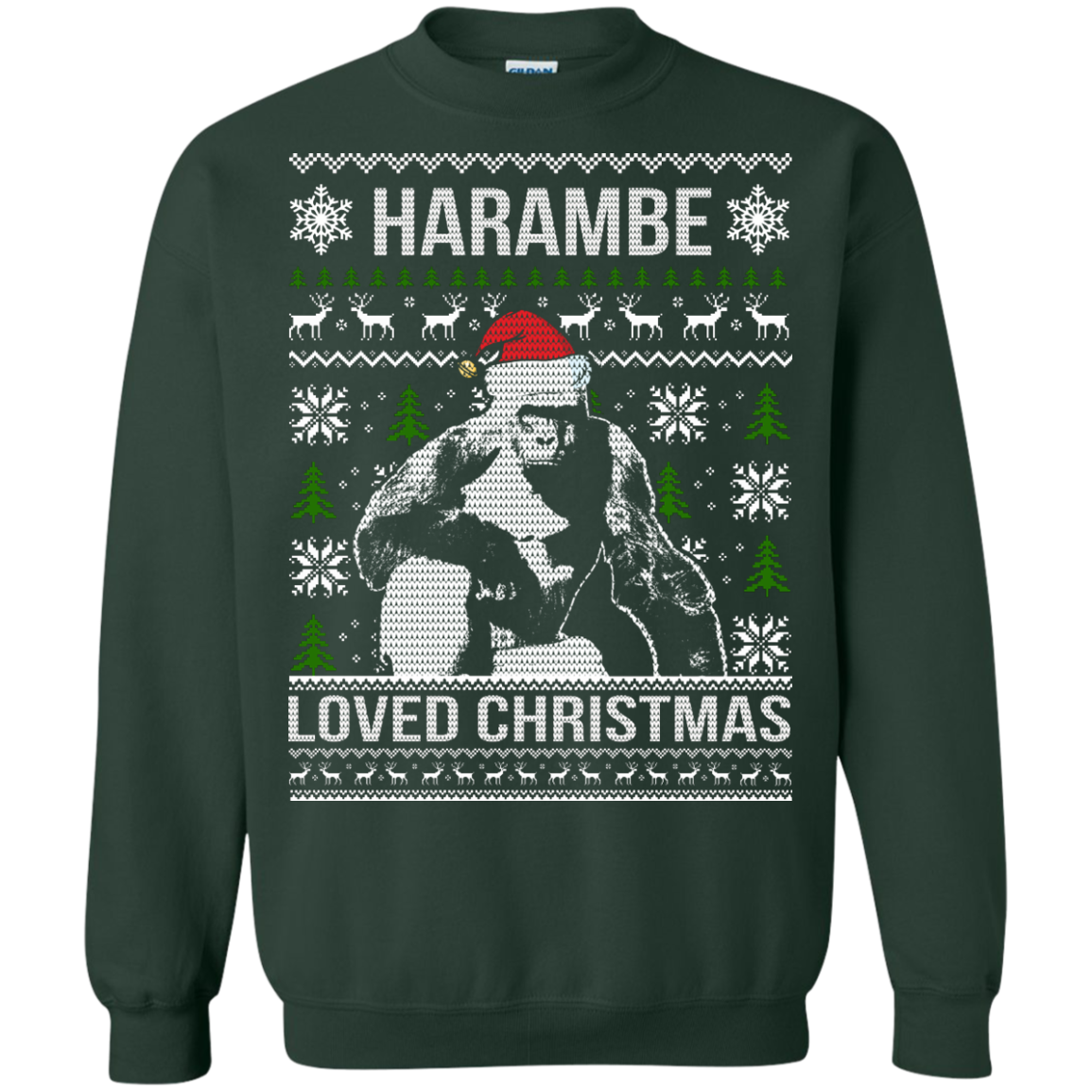 Harambe Loved Christmas Sweater, Shirt, Hoodie - TeeDragons