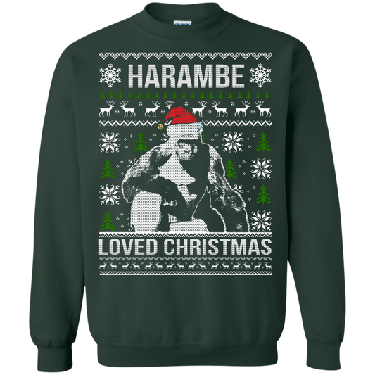 Harambe Loved Christmas Sweater, Shirt, Hoodie - TeeDragons