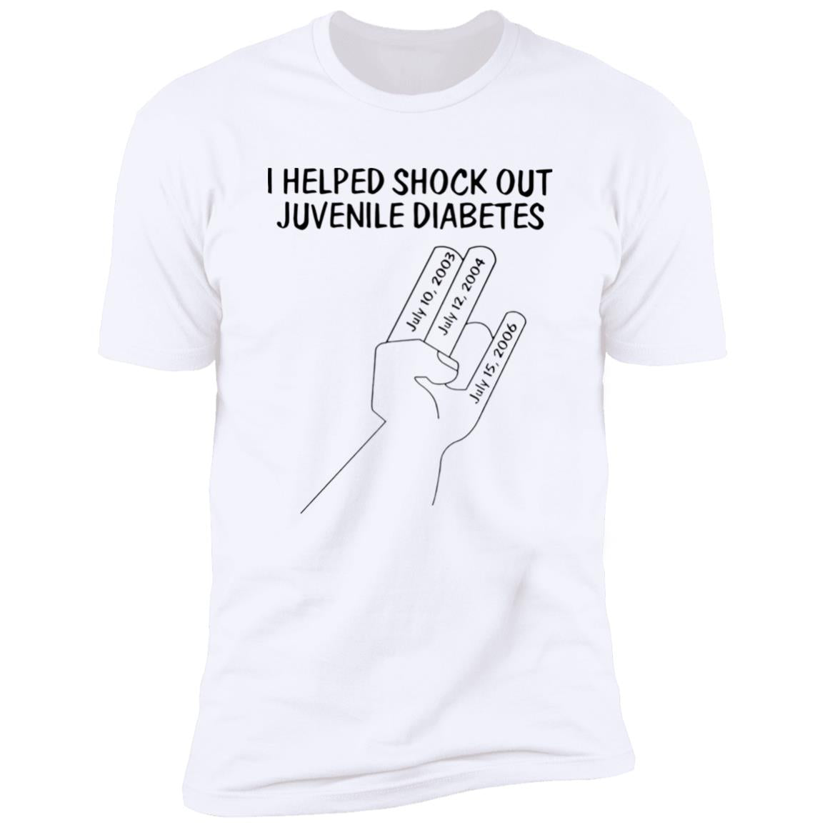 I Helped Shock Out Juvenile Diabetes Shirt