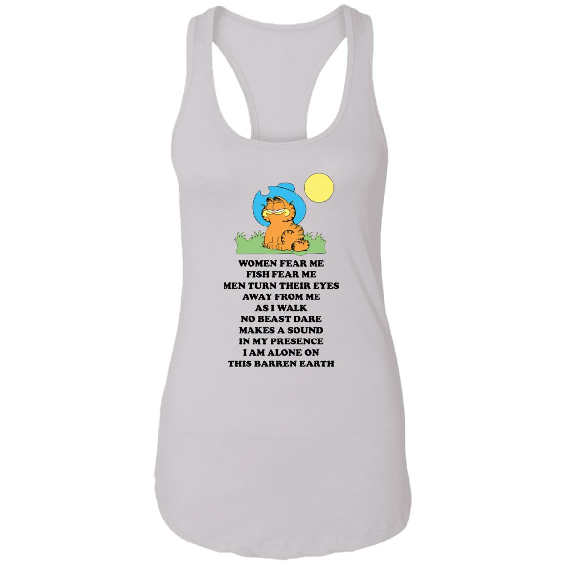 Garfield Women Fear Me Fish Fear Me Men Turn Their Eyes Shirt