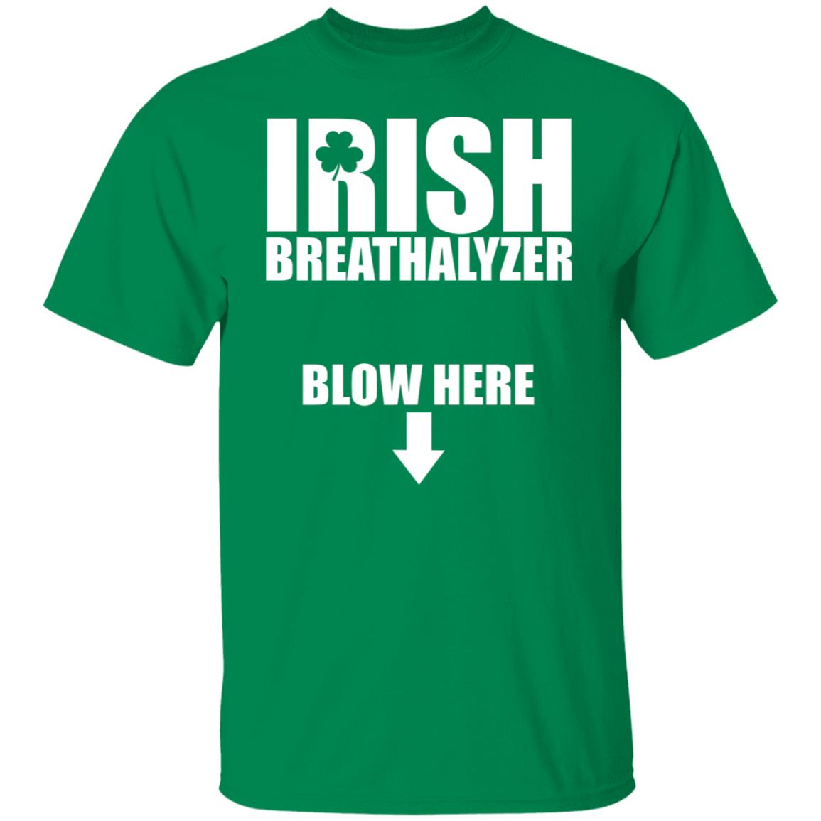 Irish breathalyzer blow here shirt
