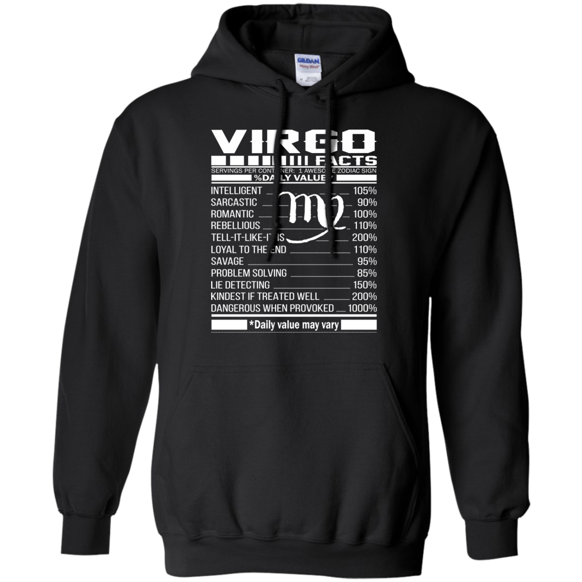 Virgo Facts - Awesome Zodiac Sign - %Daily Value Shirt, Hoodie, Tank - TeeDragons