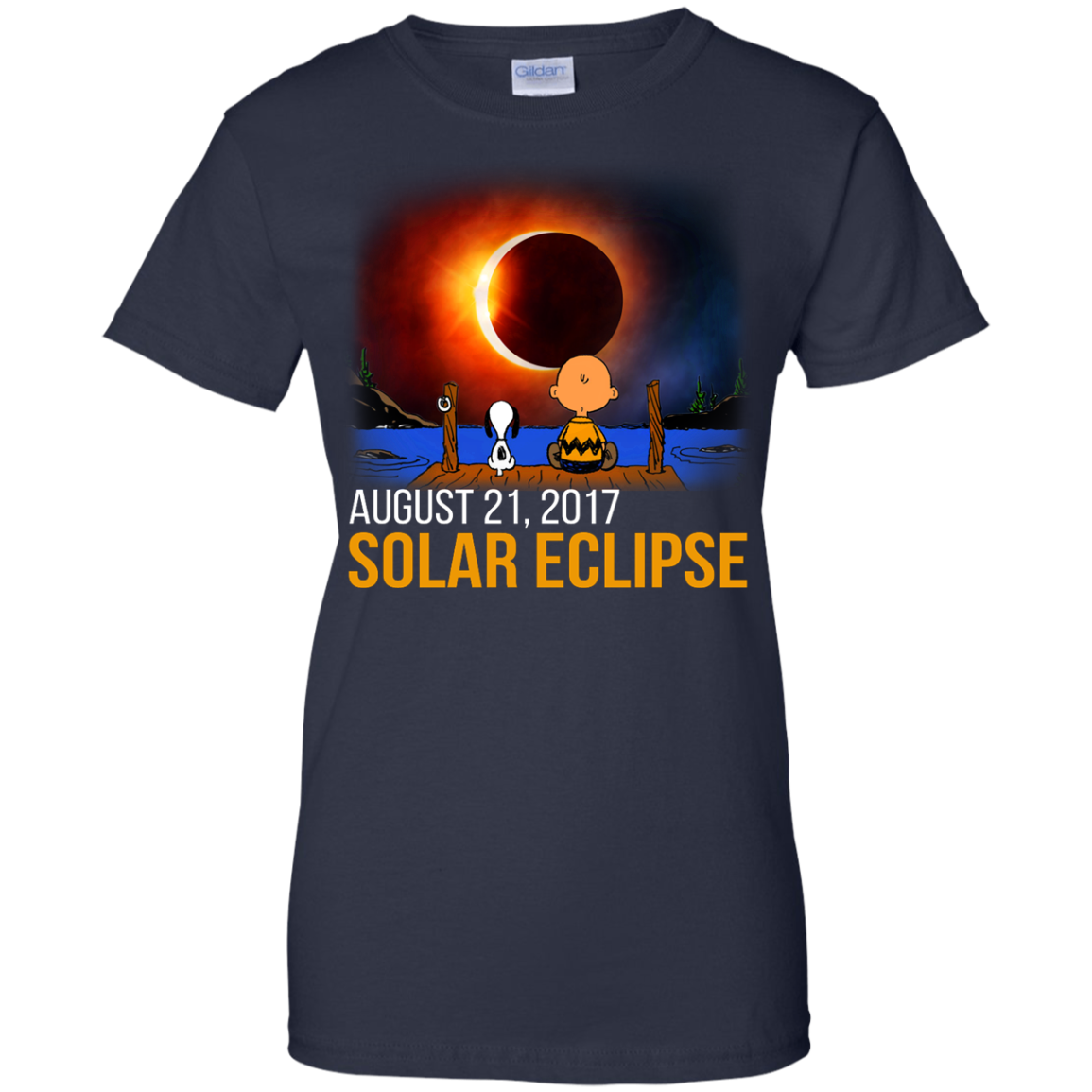 Snoopy and Charlie Brown - Solar Eclipse August 21, 2017 Shirt, Hoodie - TeeDragons