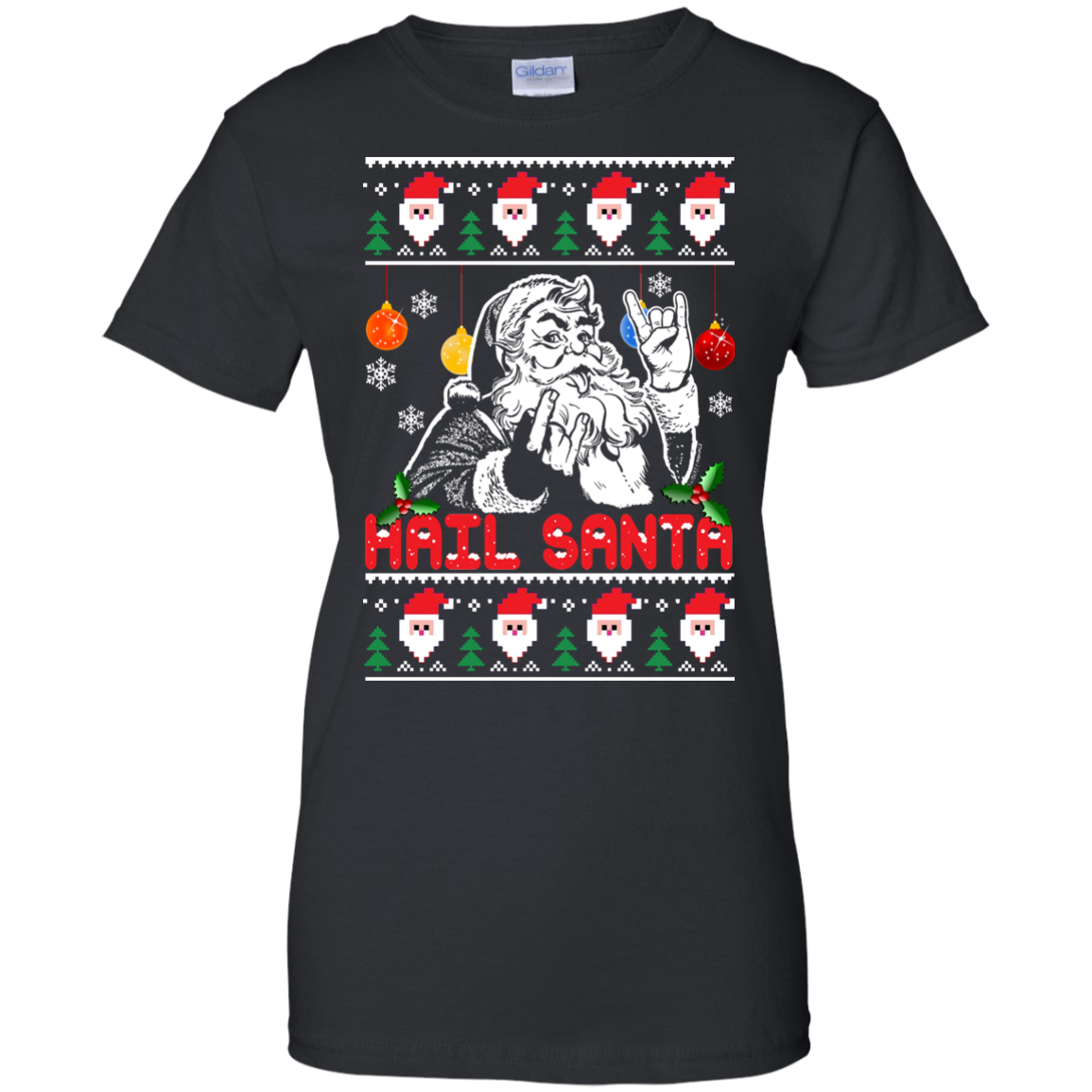 Hail Santa Ugly Christmas Sweater - TeeDragons